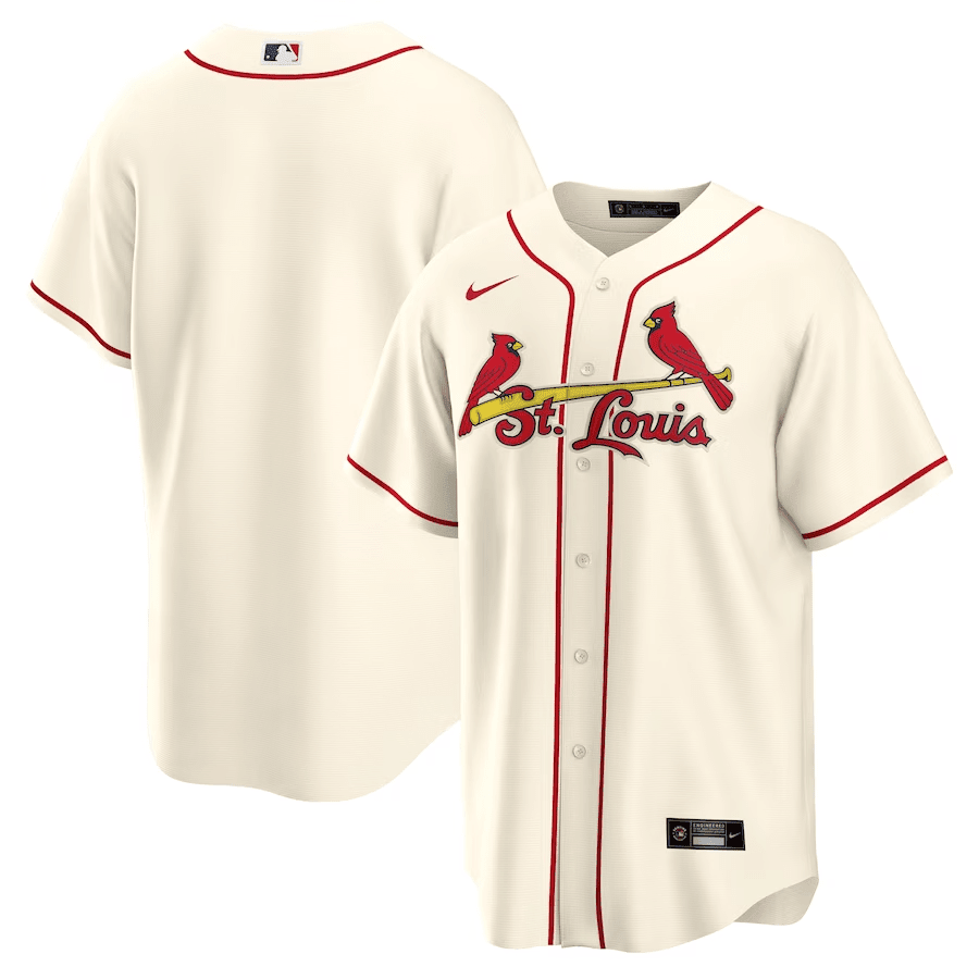 St. Louis Cardinals Alternate Team Cream MLB Jersey Men's