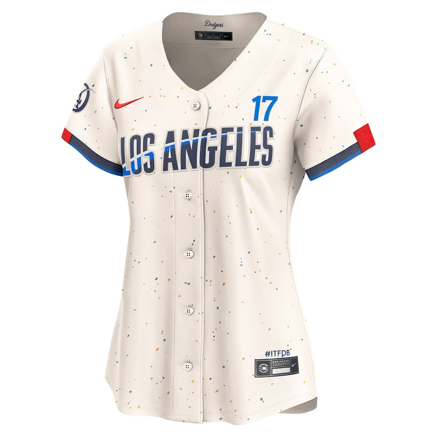 Shohei Ohtani 17 Los Angeles Dodgers 2024 City Connect Limited Cream MLB Jersey Women's
