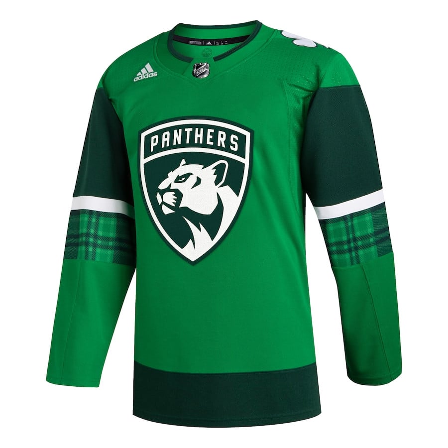 Florida Panthers 2023 St. Patrick's Day Primegreen Kelly Green NHL Jersey Men's