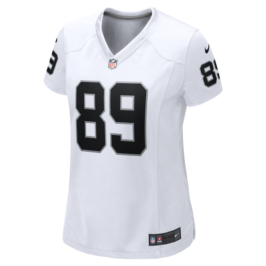 Brock Bowers 89 Las Vegas Raiders Game White NFL Jersey Women's