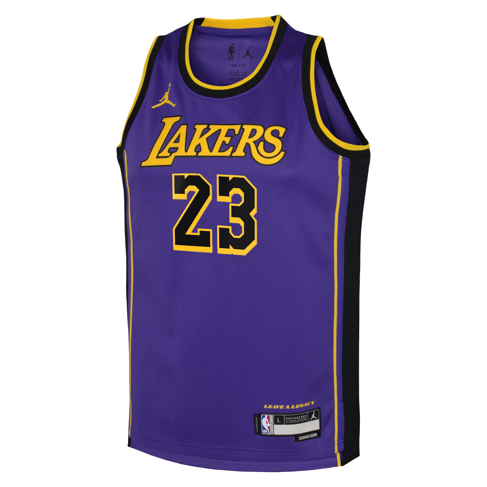 Los Angeles Lakers Jordan Statement Edition Swingman 22 Purple Lebron Jame NBA Jersey Youth