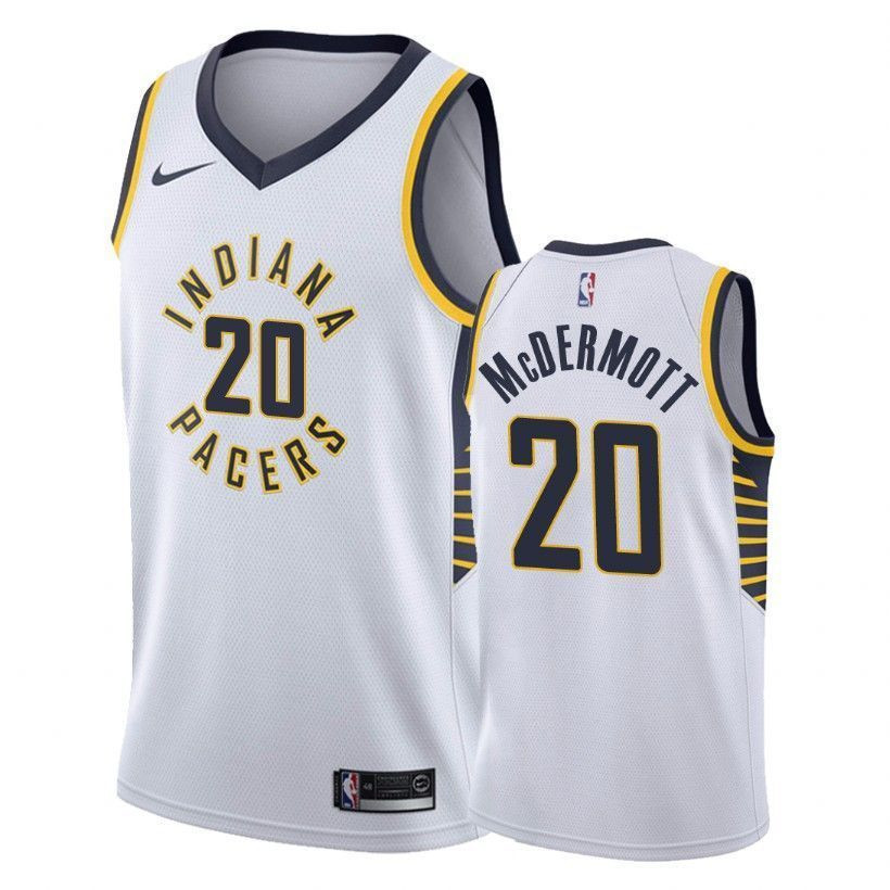 Indiana Pacers Doug Mcdermott 20 Associatio White NBA Jersey Men's