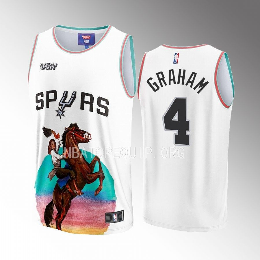 Devonte' Graham 4 San Antonio Spurs KidSuper Studio Unisex Hometown NBA Jersey Unisex