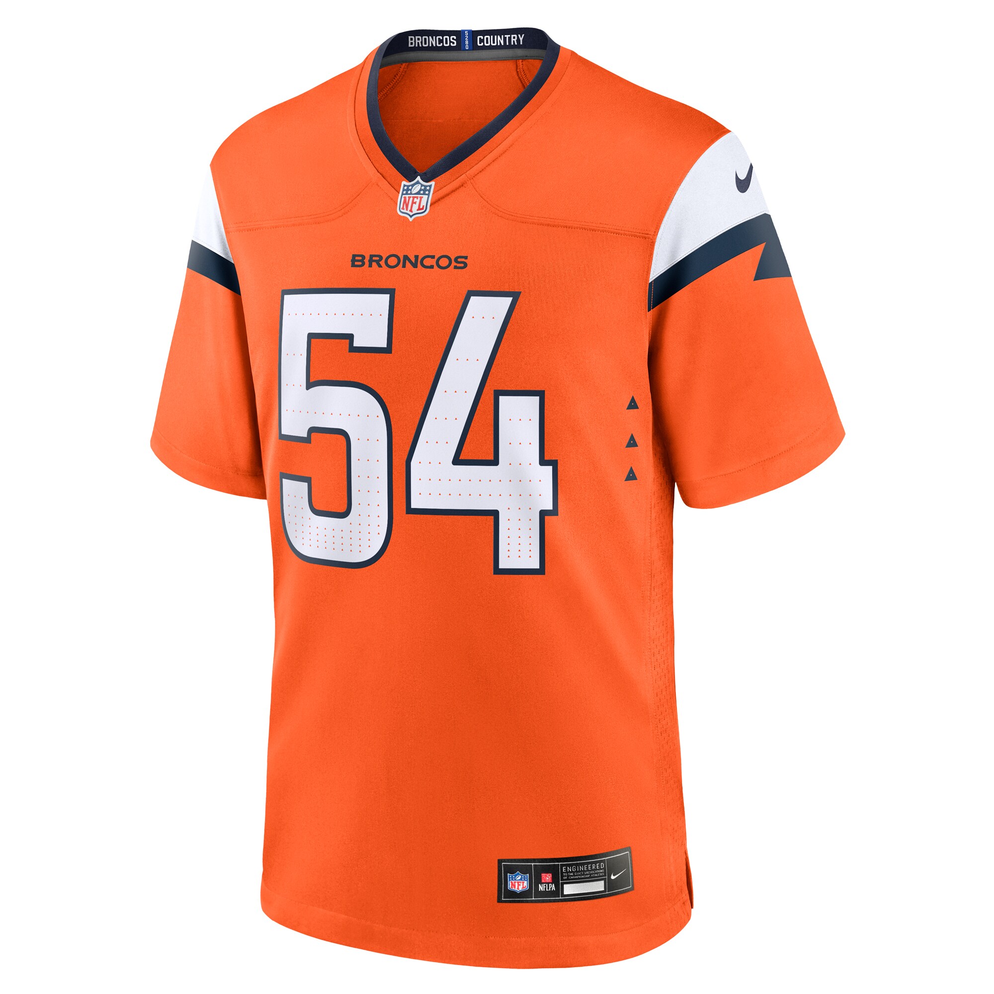 Denver Broncos Alex Forsyth Orange Team Game NFL Jersey Men's
