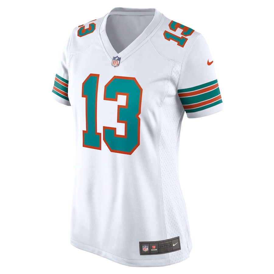 Dan Marino 13 Miami Dolphins Retired White NFL Jersey Women's