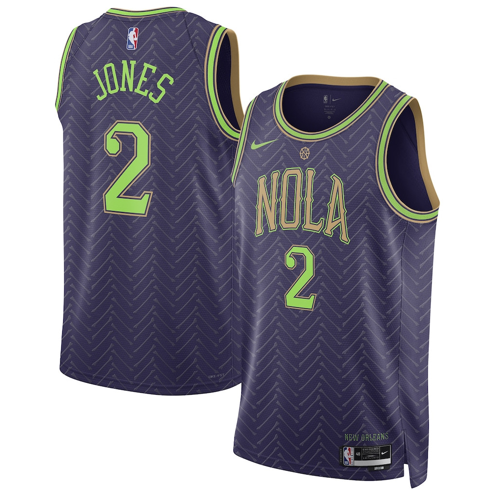 Herbert Jones 2 New Orleans Pelicans Unisex 2024/25 Swingman Player City Edition Purple NBA Jersey Unisex