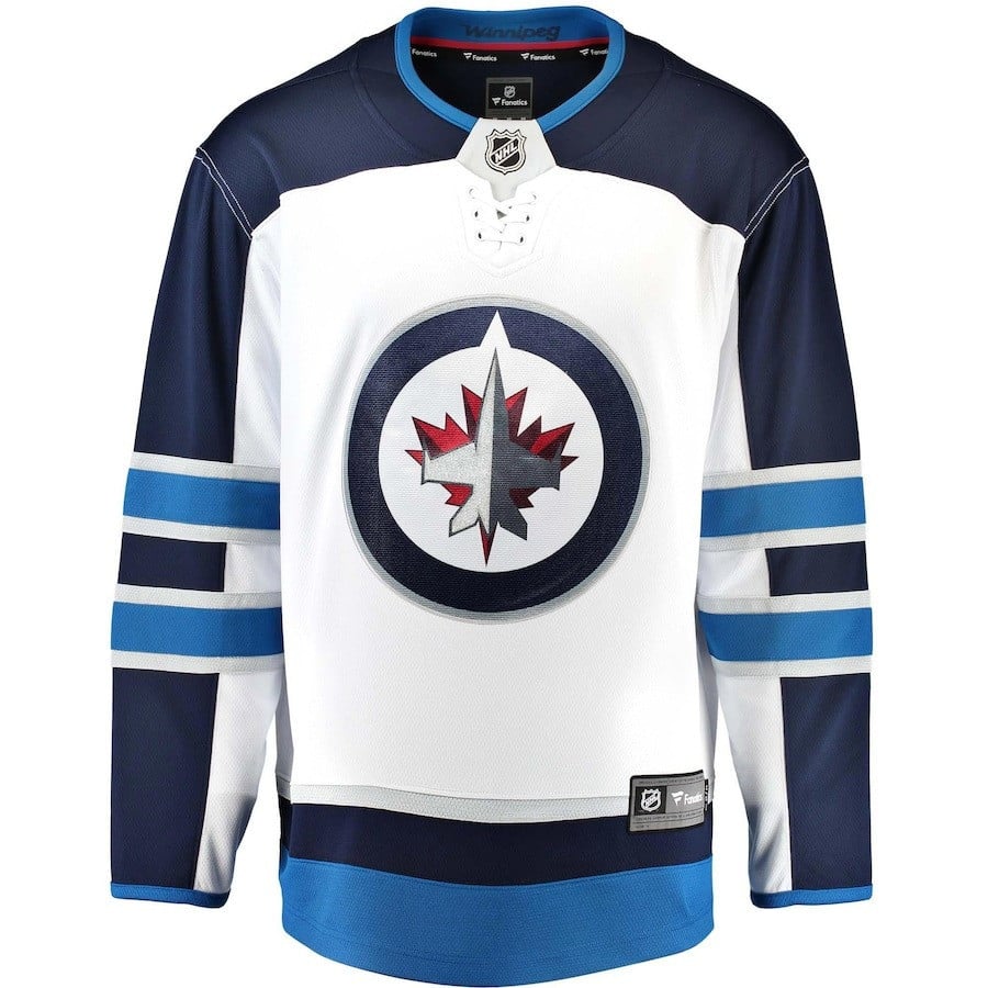Colby Barlow #39 Winnipeg Jets 2023 Draft Away Breakaway White NHL Jersey Men's