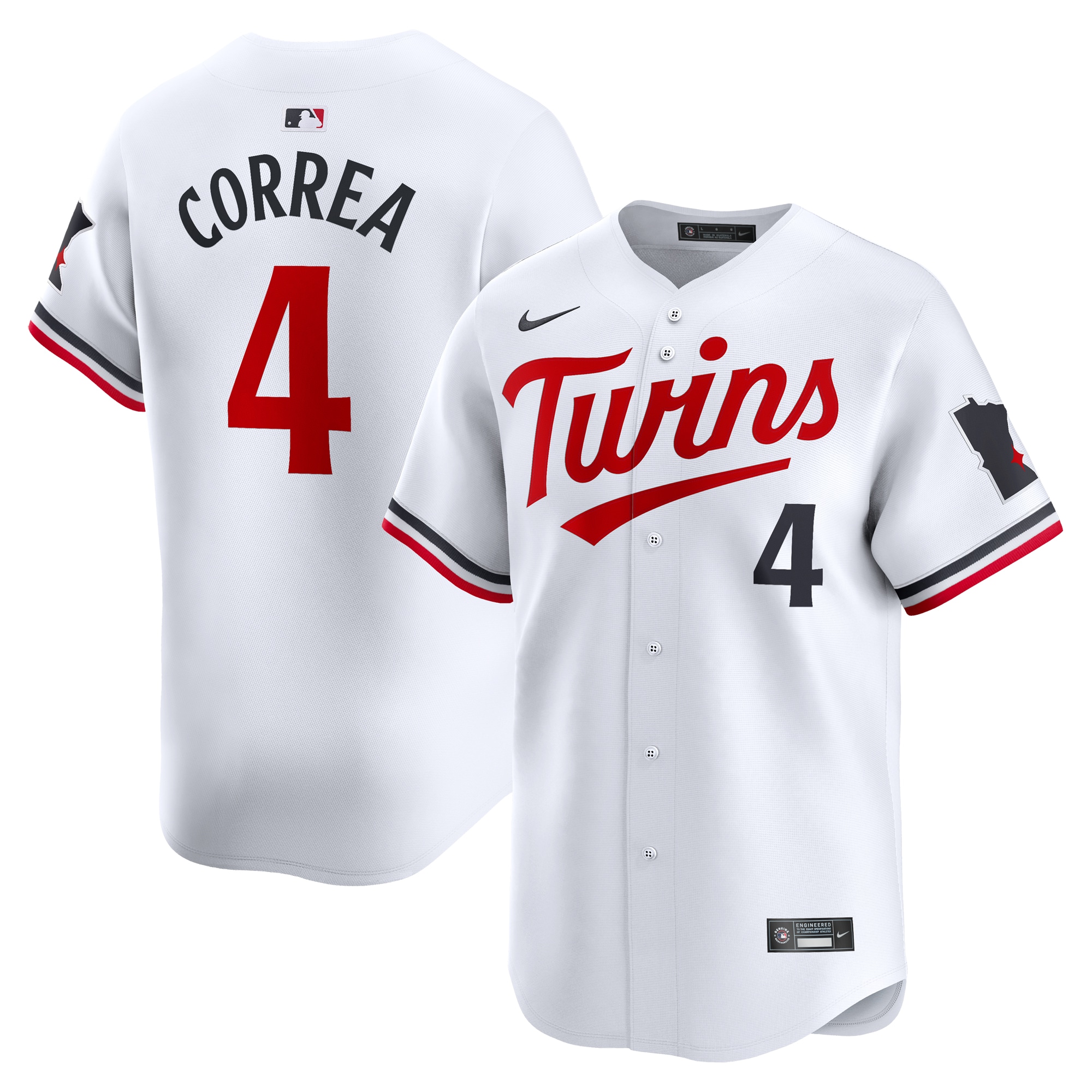 Minnesota Twins Carlos Correa White Home Limited Player MLB Jersey Youth