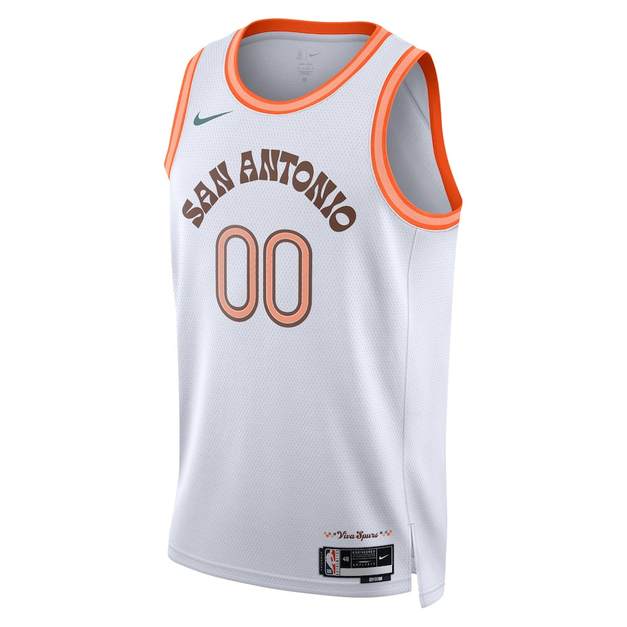 San Antonio Spurs 2023/24 City Edition Swingman Custom White NBA Jersey Men's