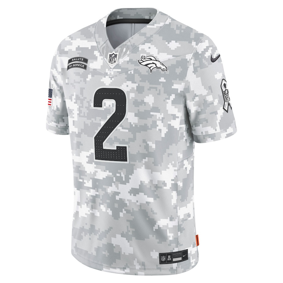 Patrick Surtain II 2 Denver Broncos 2024 Salute to Service Limited Arctic Camo NFL Jersey Men's