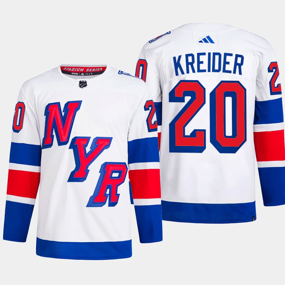 Chris Kreider 20 New York Rangers 2024 Stadium Series Primegreen White NHL Jersey Men's