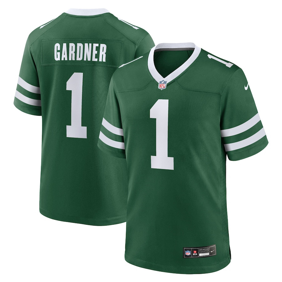 Ahmad Sauce Gardner 1 New York Jets Game Legacy Green NFL Jersey Men's