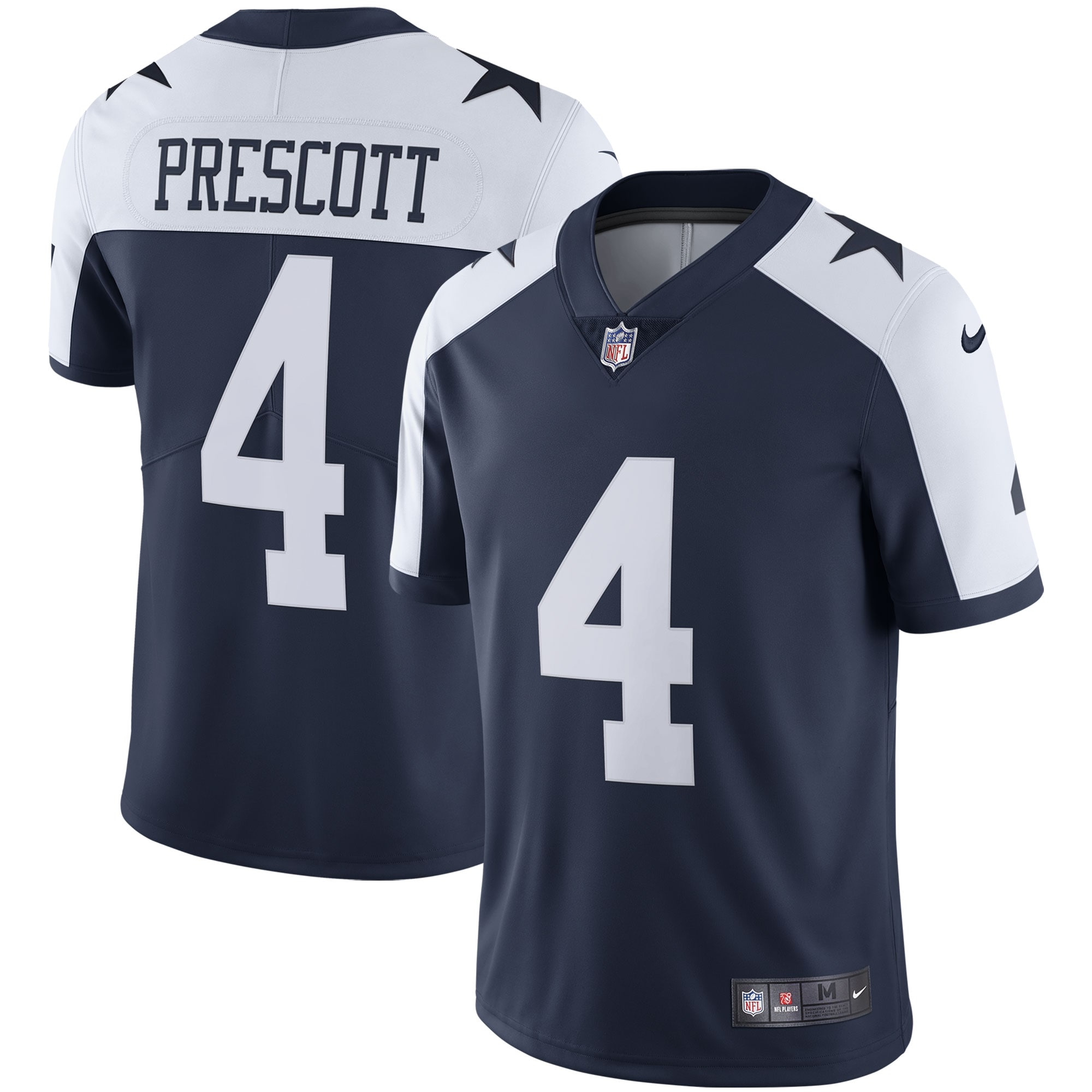 Dallas Cowboys Dak Prescott Navy Alternate Vapor Limited NFL Jersey Men's