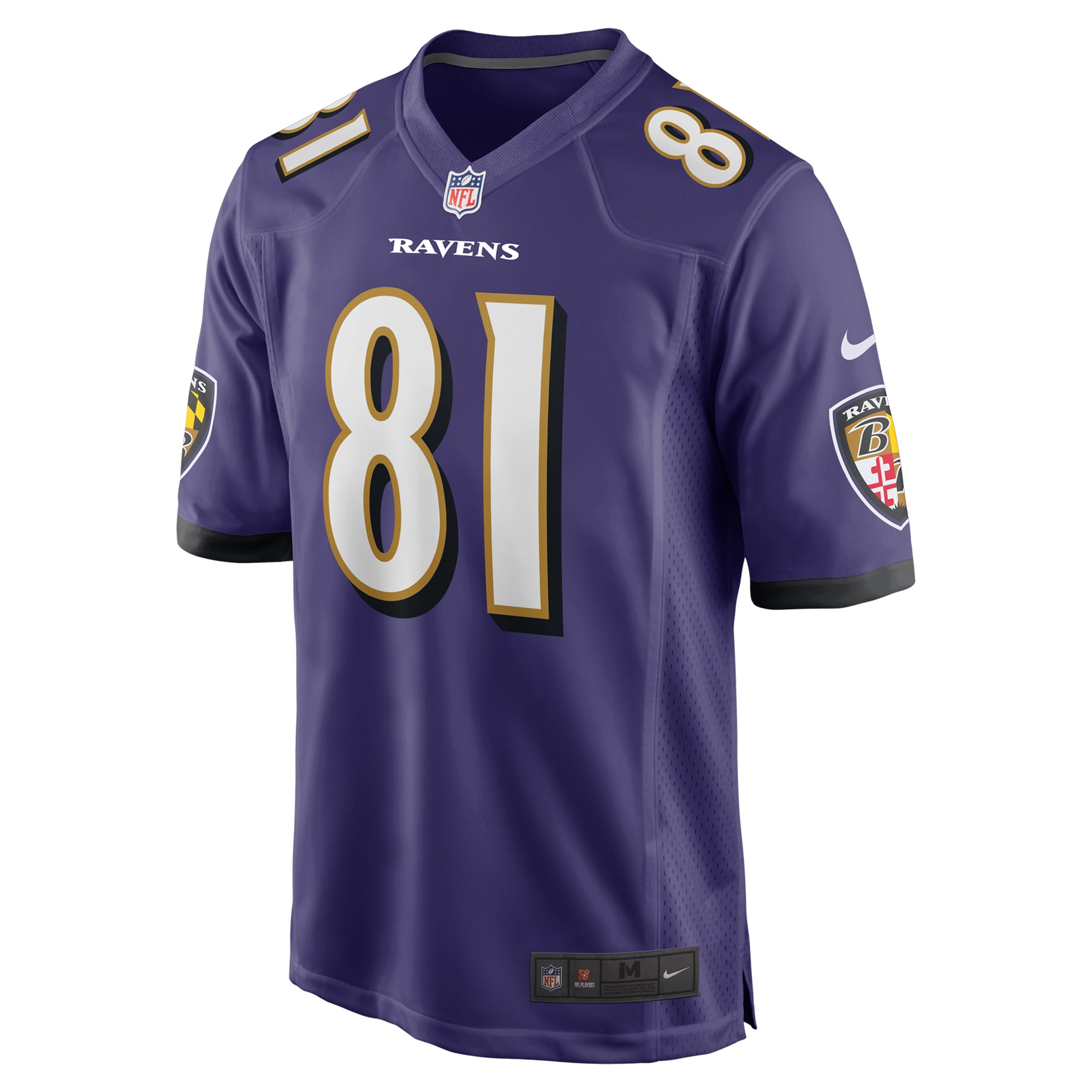Baltimore Ravens Devontez Walker Purple Team Game NFL Jersey Men's