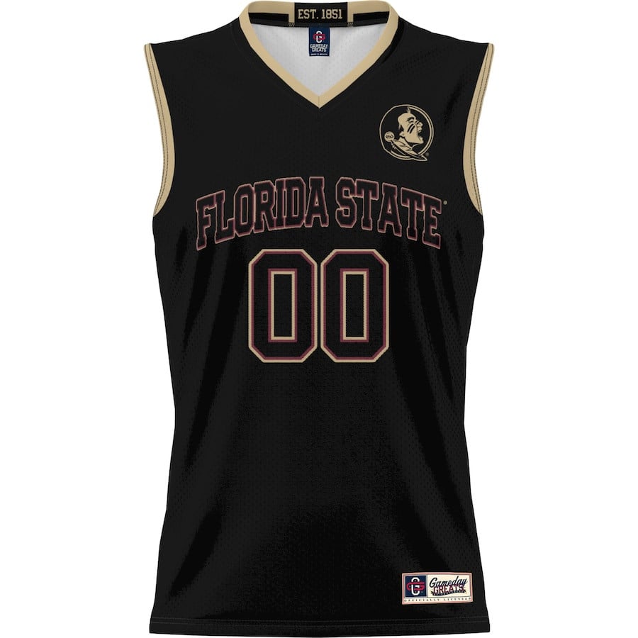 Florida State Seminoles NIL Custom Black NCAA Jersey Men's