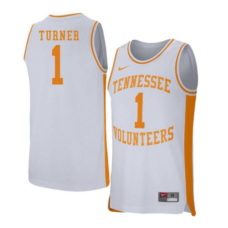 1 Lamonte Turne White Retro Elite Tennessee Volunteers NCAA Jersey Men's