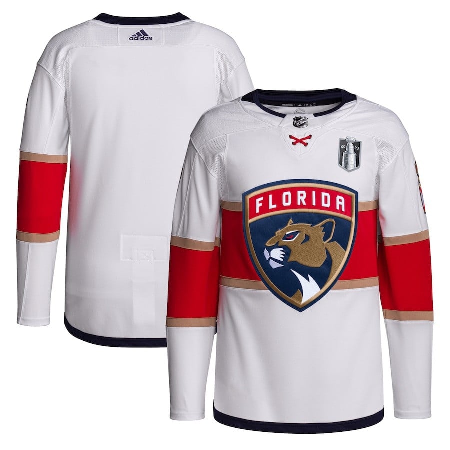 Florida Panthers 2023 Stanley Cup Final Away Primegreen White NHL Jersey Men's