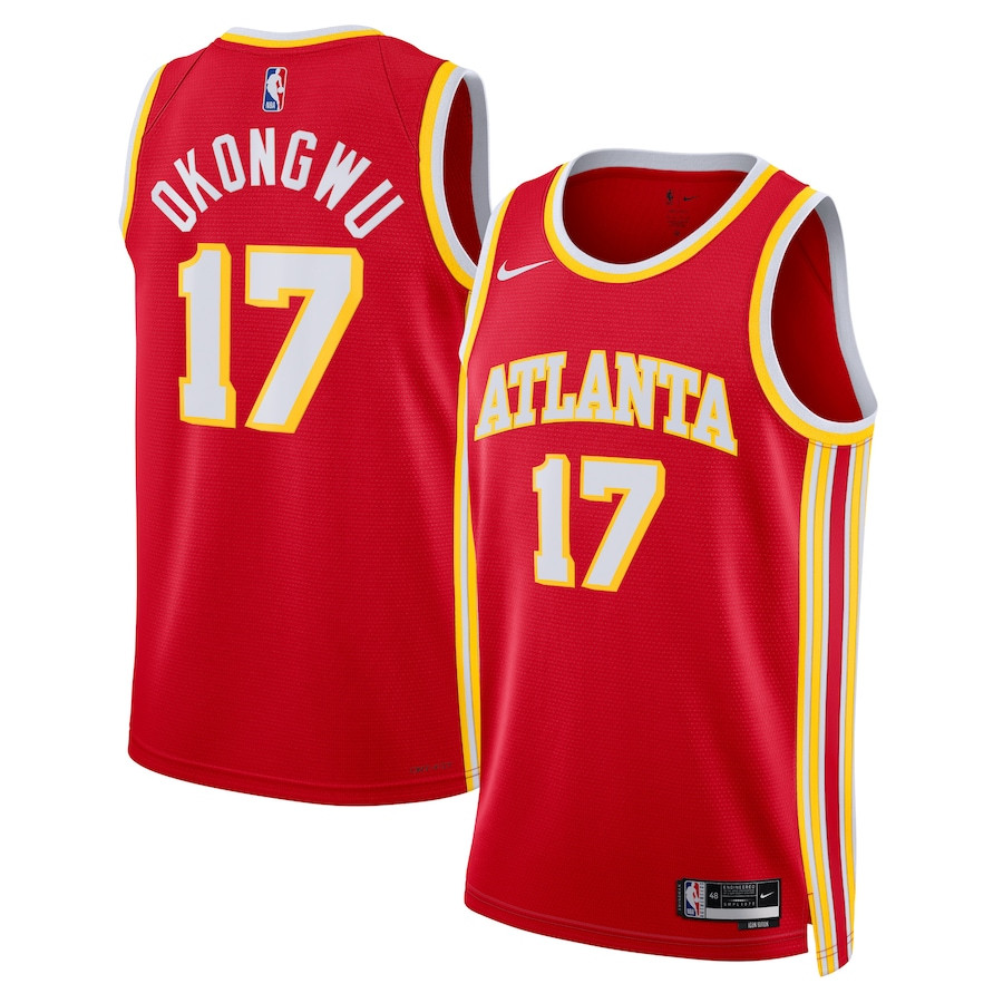 Onyeka Okongwu 17 Atlanta Hawks Unisex Swingman Icon Edition Red NBA Jersey Unisex
