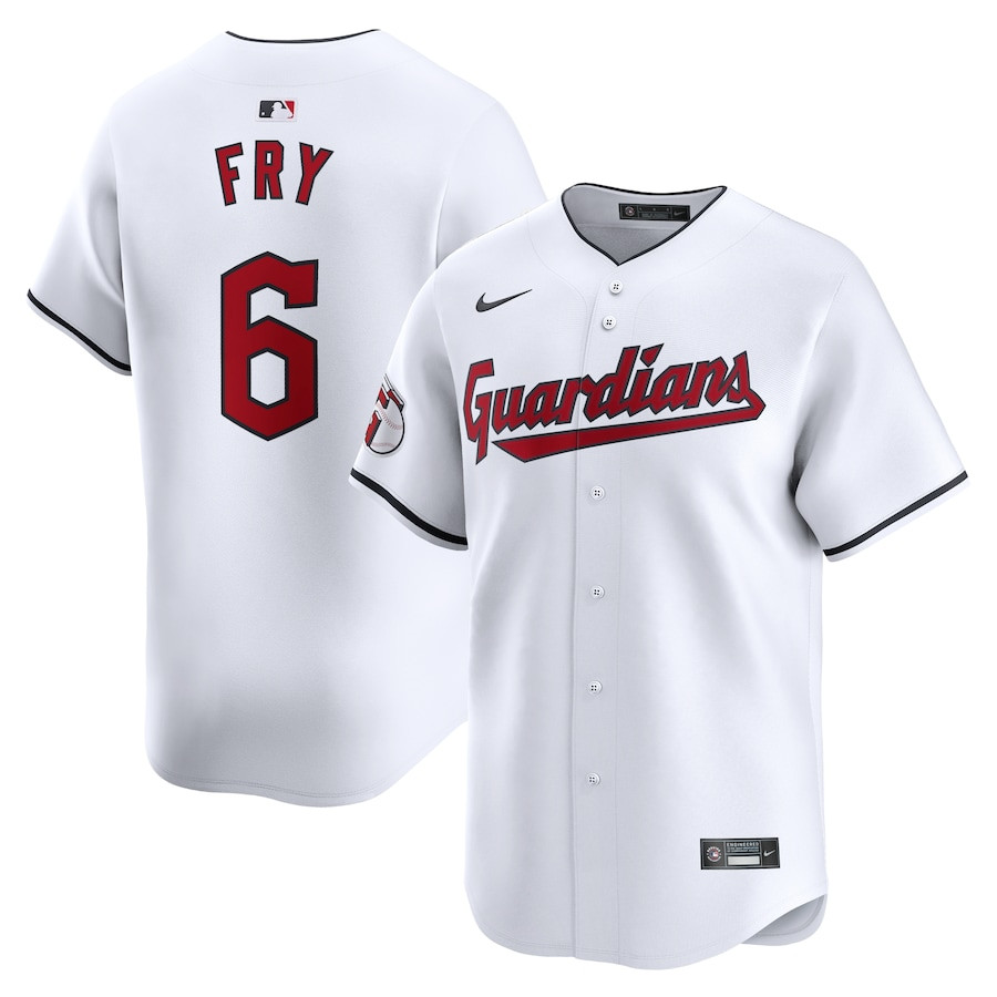 David Fry 6 Cleveland Guardians Home Limited Player White MLB Jersey Men's