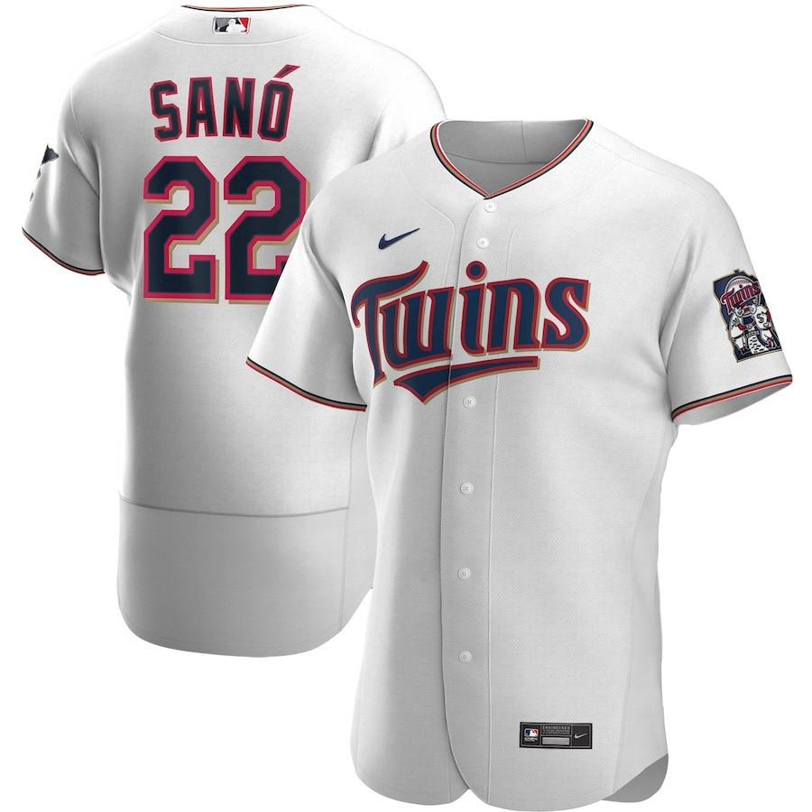 Miguel Sano 22 Minnesota Twins Home Player Elite White MLB Jersey Men's