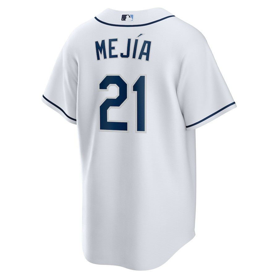 Francisco Mej?a 21 Tampa Bay Rays Home Team White MLB Jersey Men's