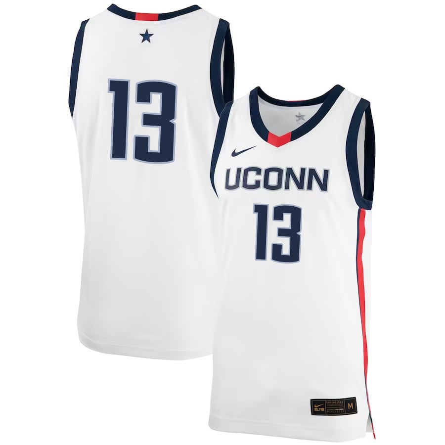 Richie Springs 13 UConn Huskies Me White NCAA Jersey Men's