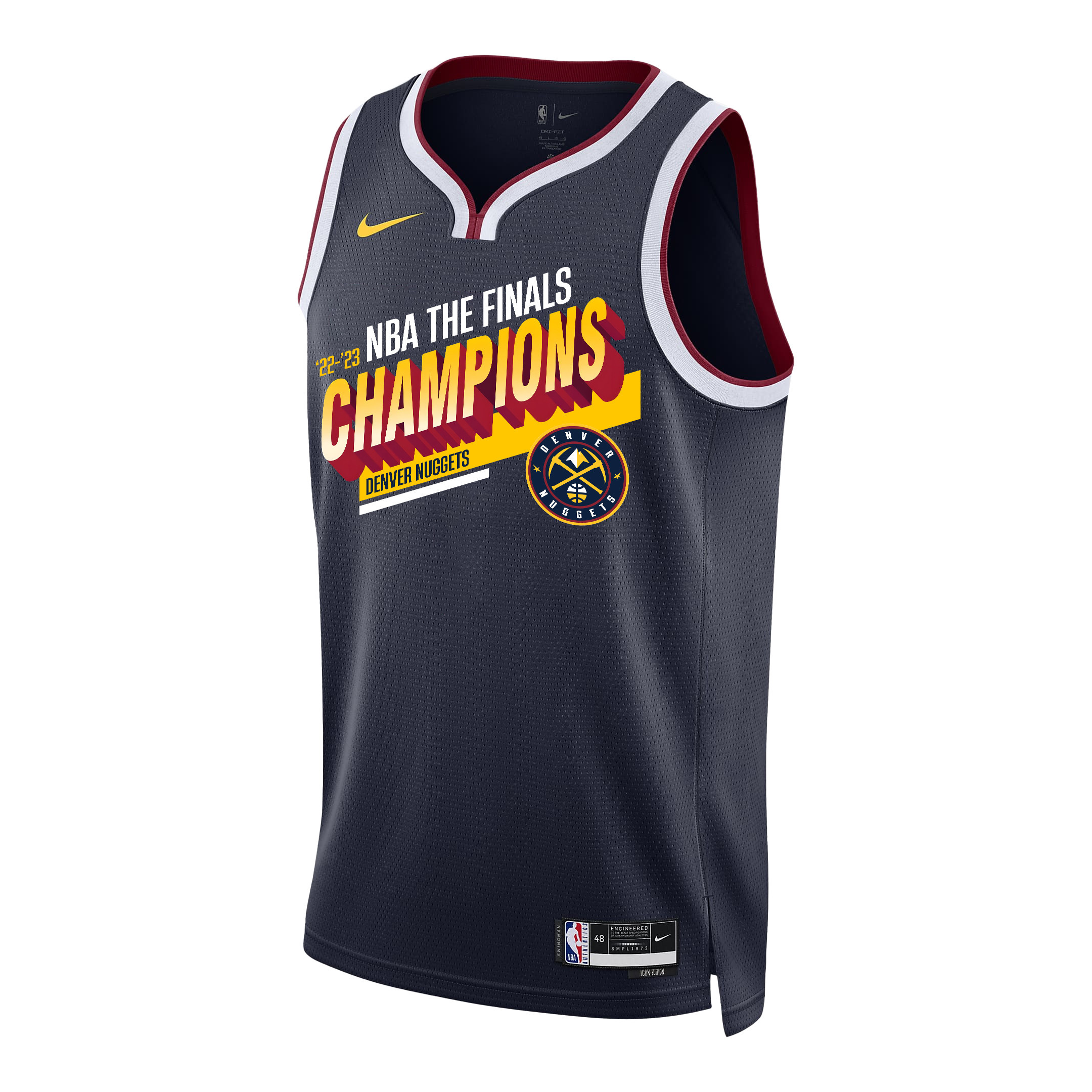 Denver Nuggets Soar To Victory 2023 Champions Swingman Black NBA Jersey Men's