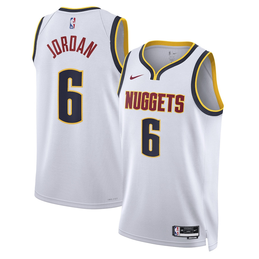 DeAndre Jordan 6 Denver Nuggets Unisex Swingman Association Editio White NBA Jersey Unisex