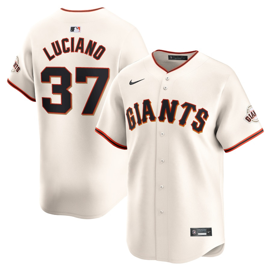 Marco Luciano 37 San Francisco Giants Home Limited Player Cream MLB Jersey Men's