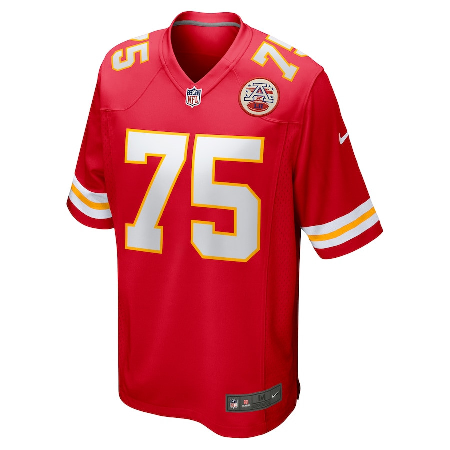Ethan Driskell 75 Kansas City Chiefs Game Red NFL Jersey Men's