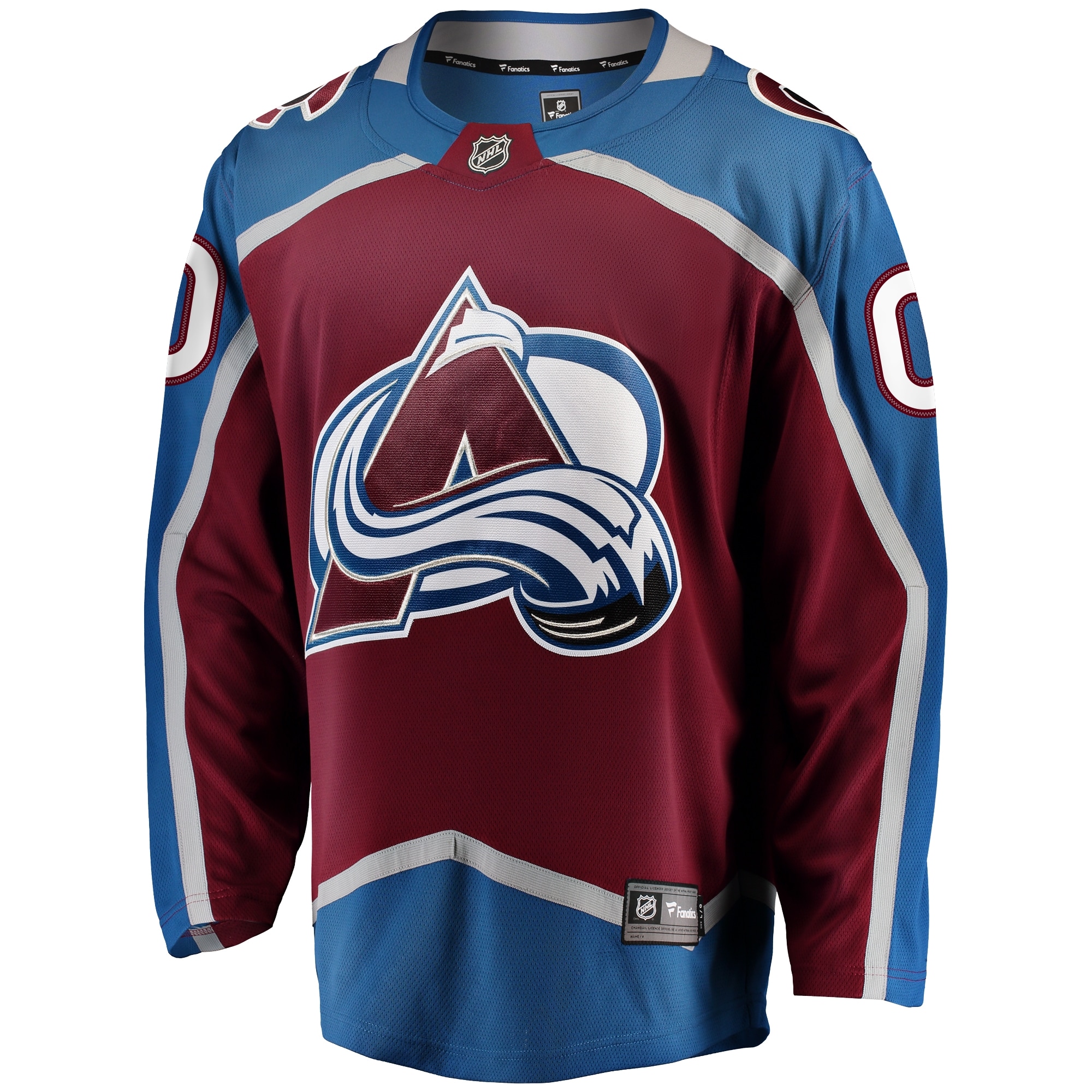 Colorado Avalanche Maroon Home Breakaway Custom NHL Jersey Men's
