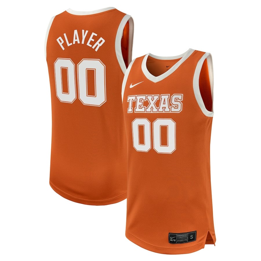 Texas Longhorns NIL Custom Texas Orange NCAA Jersey Men's