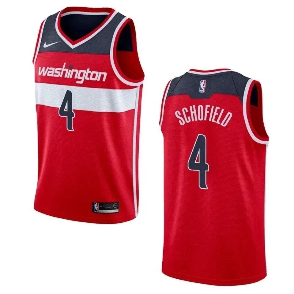 Washington Wizards 4 Admiral Schofield Icon Swingman Red NBA Jersey Men's