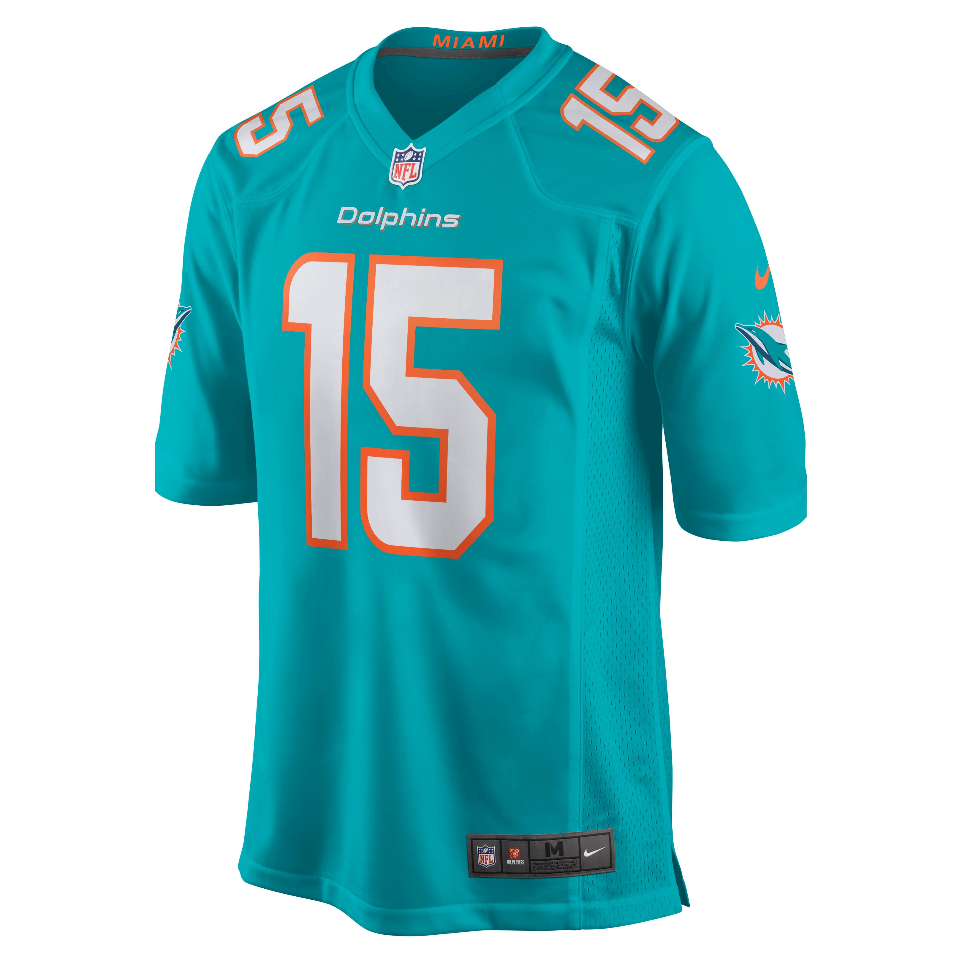Miami Dolphins Jaelan Phillips Aqua Game Player NFL Jersey Men's