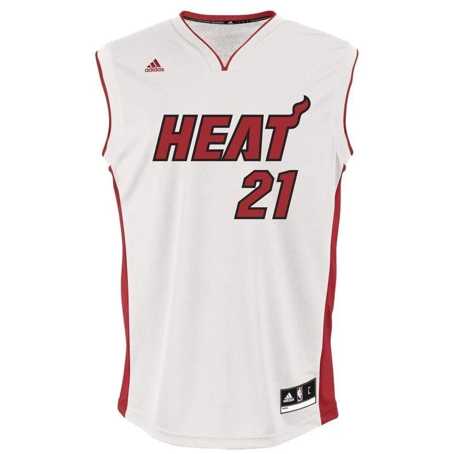 Hassa Whiteside Miami Heat Home White NBA Jersey Men's