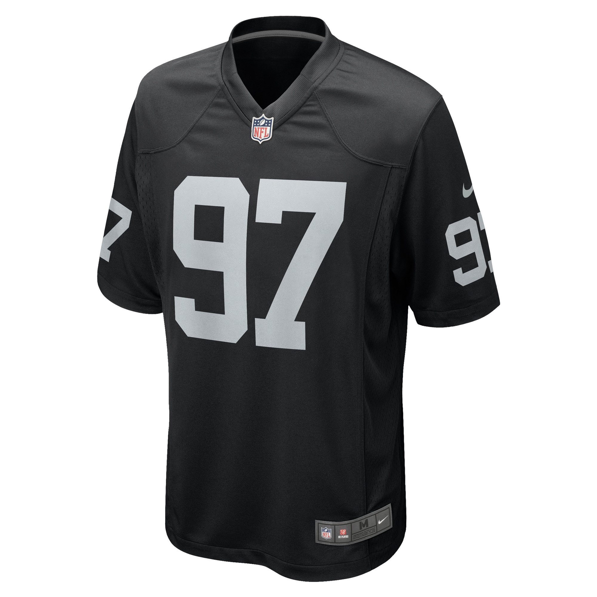 Las Vegas Raiders Janarius Robinson Black Team Game NFL Jersey Men's