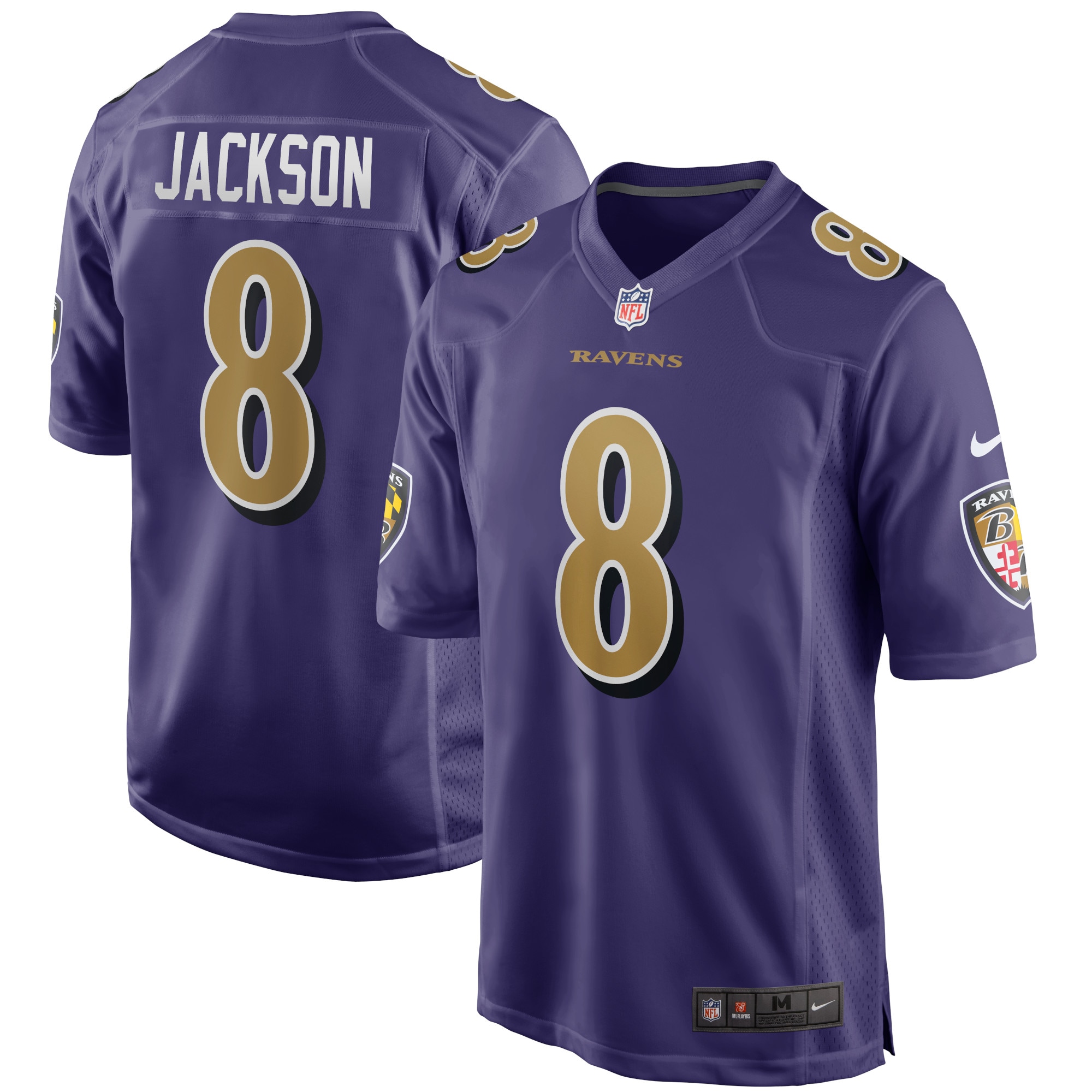 Baltimore Ravens Lamar Jackson Purple Alternate Game NFL Jersey Men's