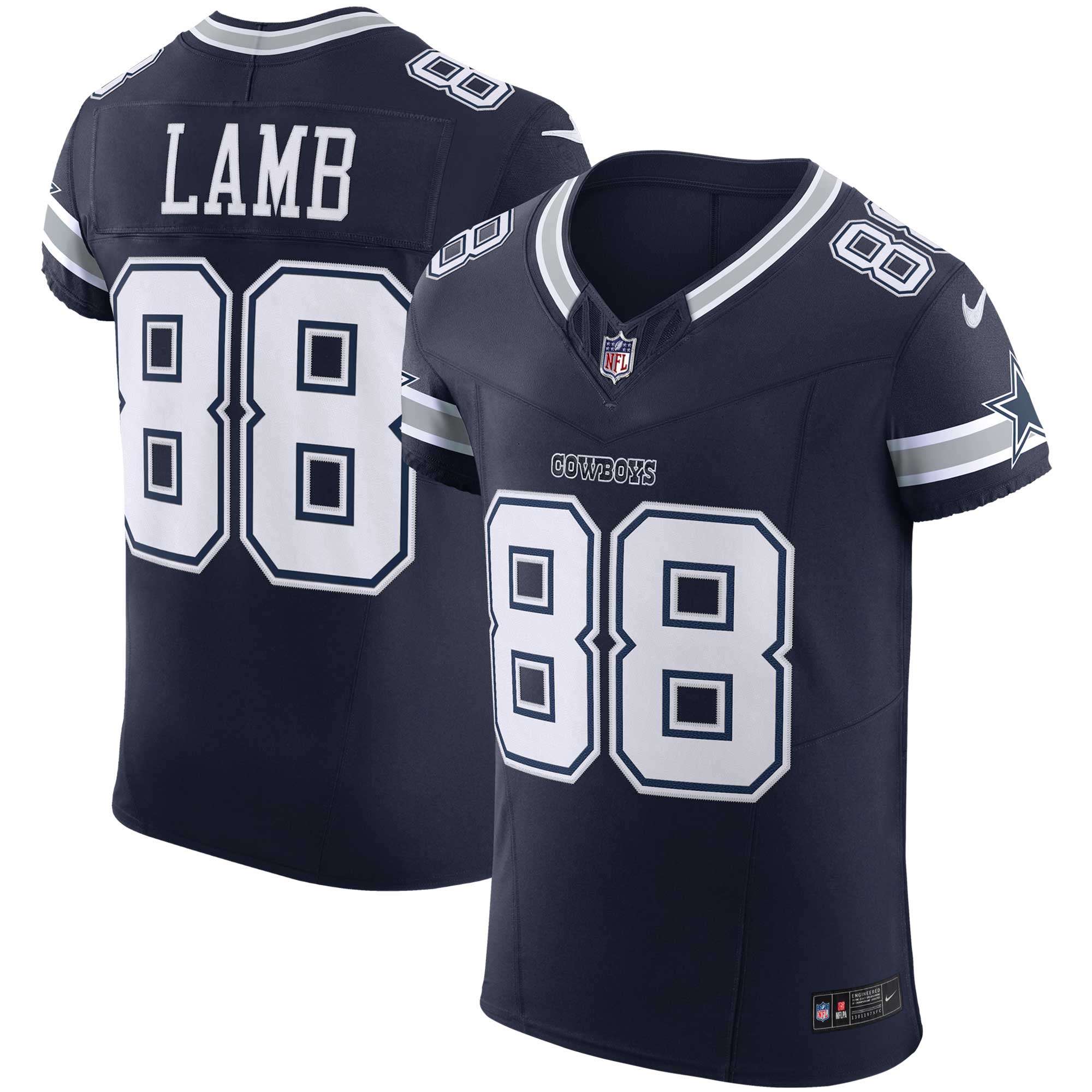 Dallas Cowboys CeeDee Lamb Navy Vapor F.U.S.E. Elite NFL Jersey Men's