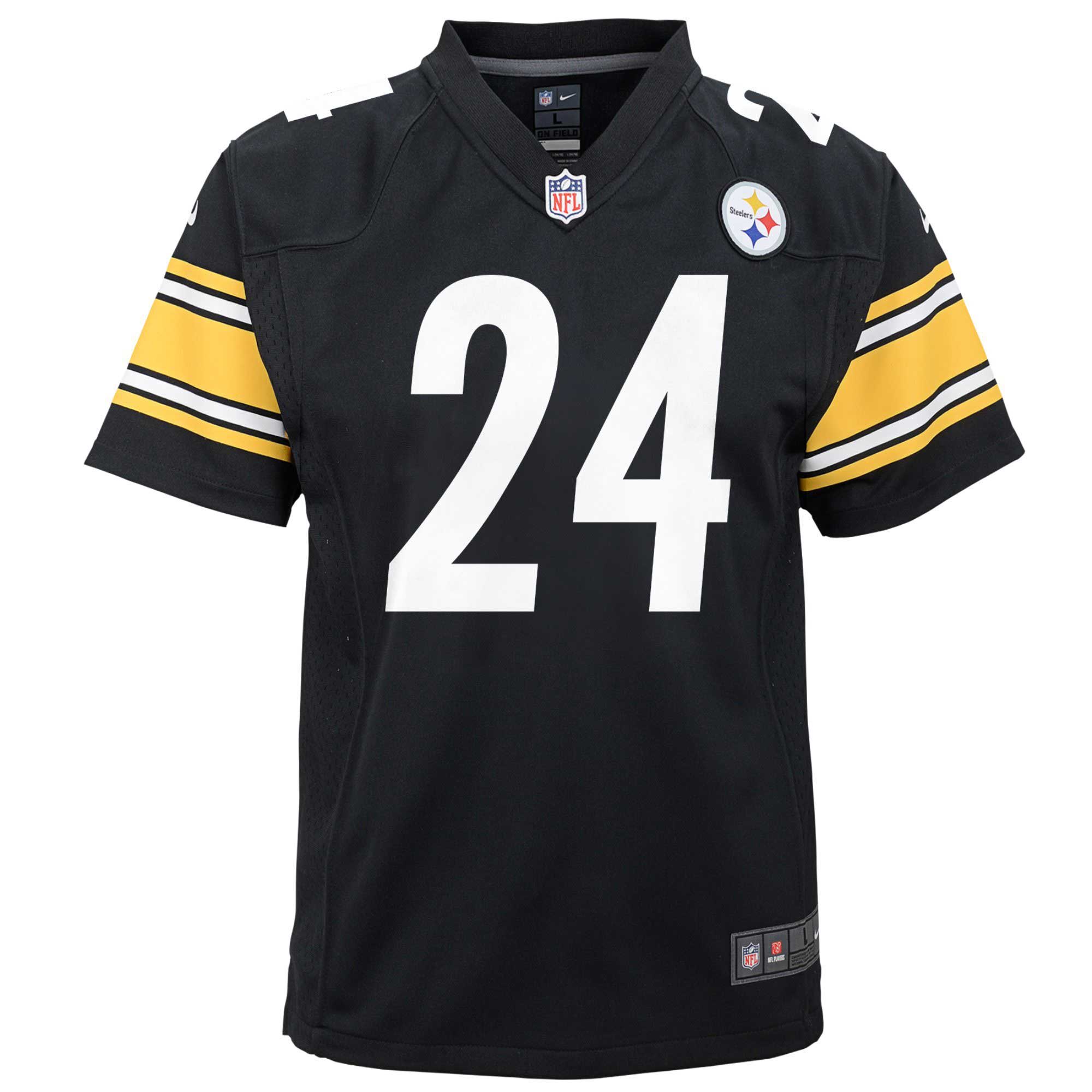 Pittsburgh Steelers Joey Porter Jr. Black Game NFL Jersey Youth