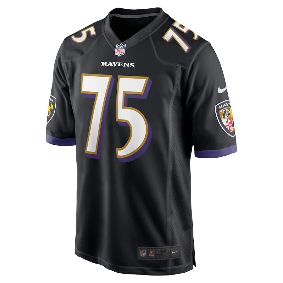 Jonathan Ogden 75 Baltimore Ravens Retired Black NFL Jersey Men's