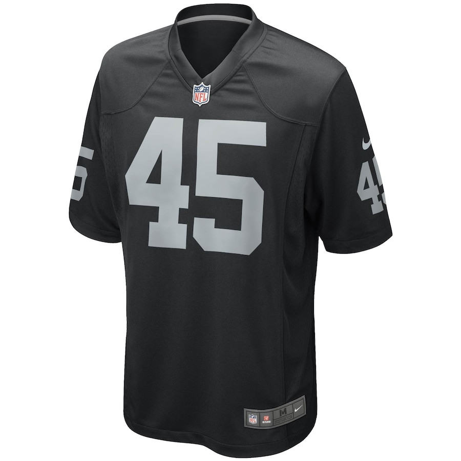 Marcel Reece 45 Las Vegas Raiders Game Black NFL Jersey Youth