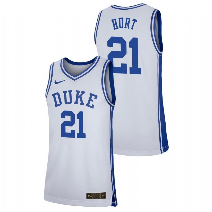 Duke Blue Devils 2 White Matthew Hurt NCAA Jersey Men's