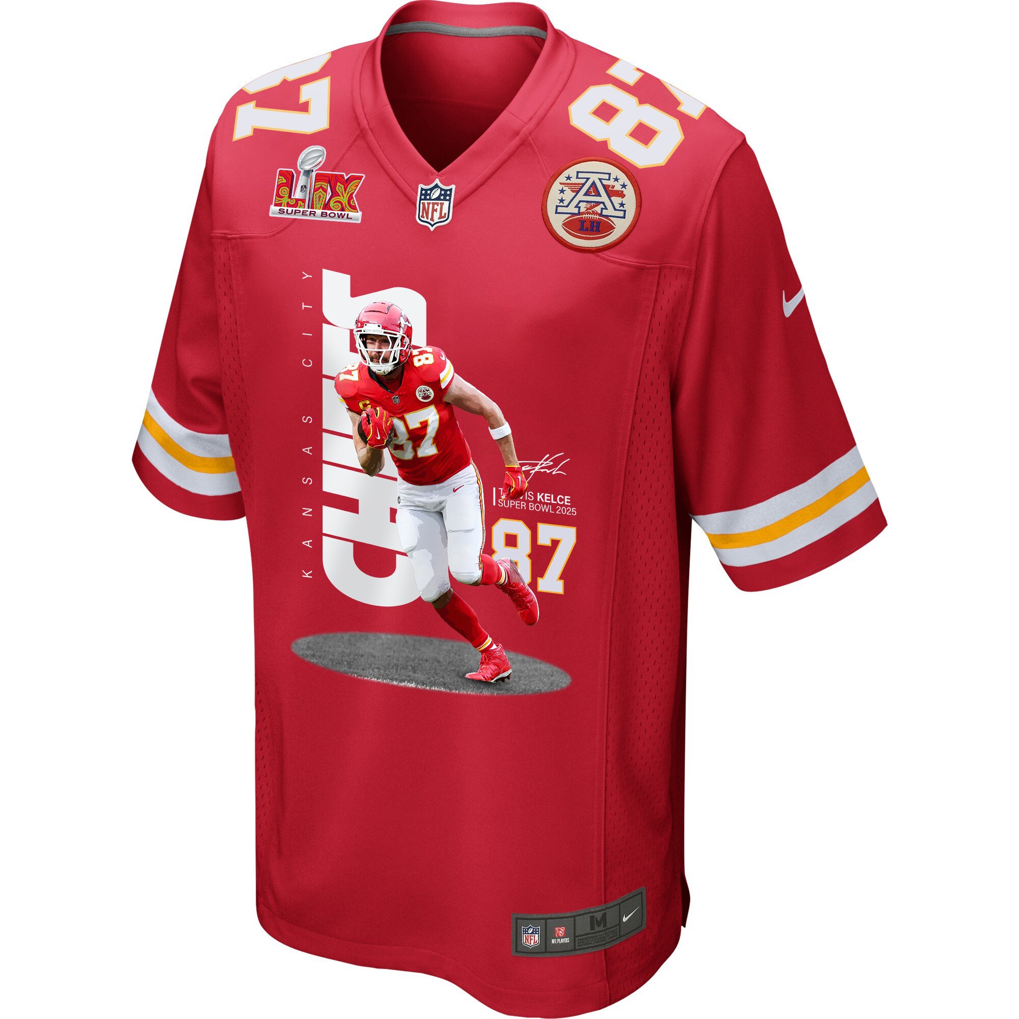 Travis Kelce 87 Kansas City Chiefs Big Yeti Game Red NFL Jersey Men's
