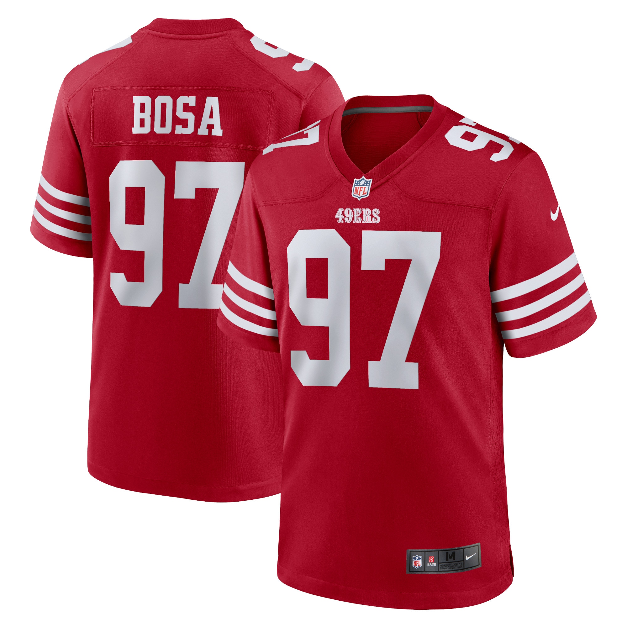 San Francisco 49ers Nick Bosa Scarlet Player Game NFL Jersey Men's
