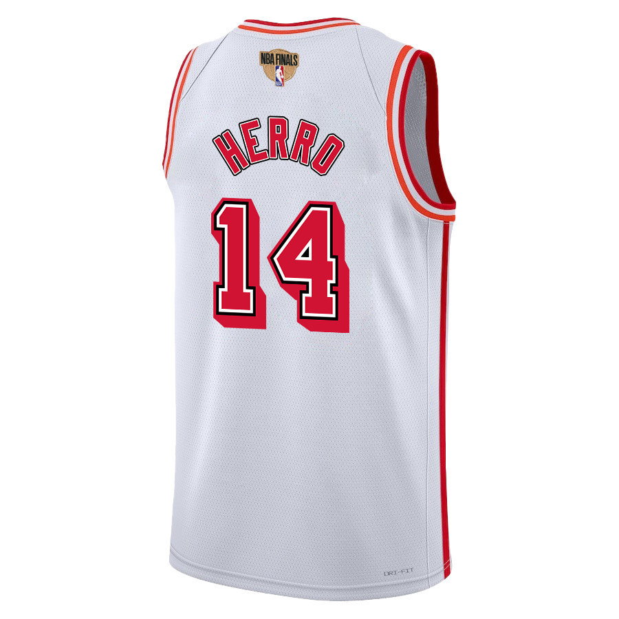 Tyler Herro 14 Miami Heat Final Champions 2023 Swingman Classic Editio White NBA Jersey Men's