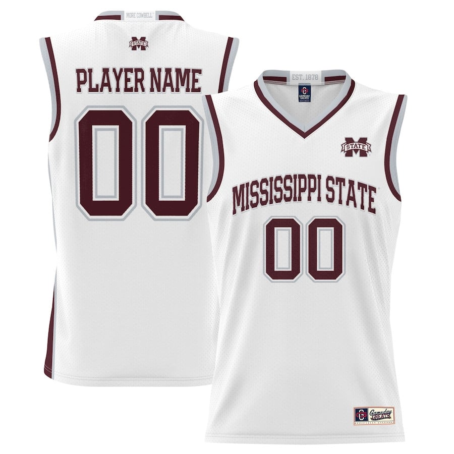 Mississippi State Bulldogs NIL Custom White NCAA Jersey Men's