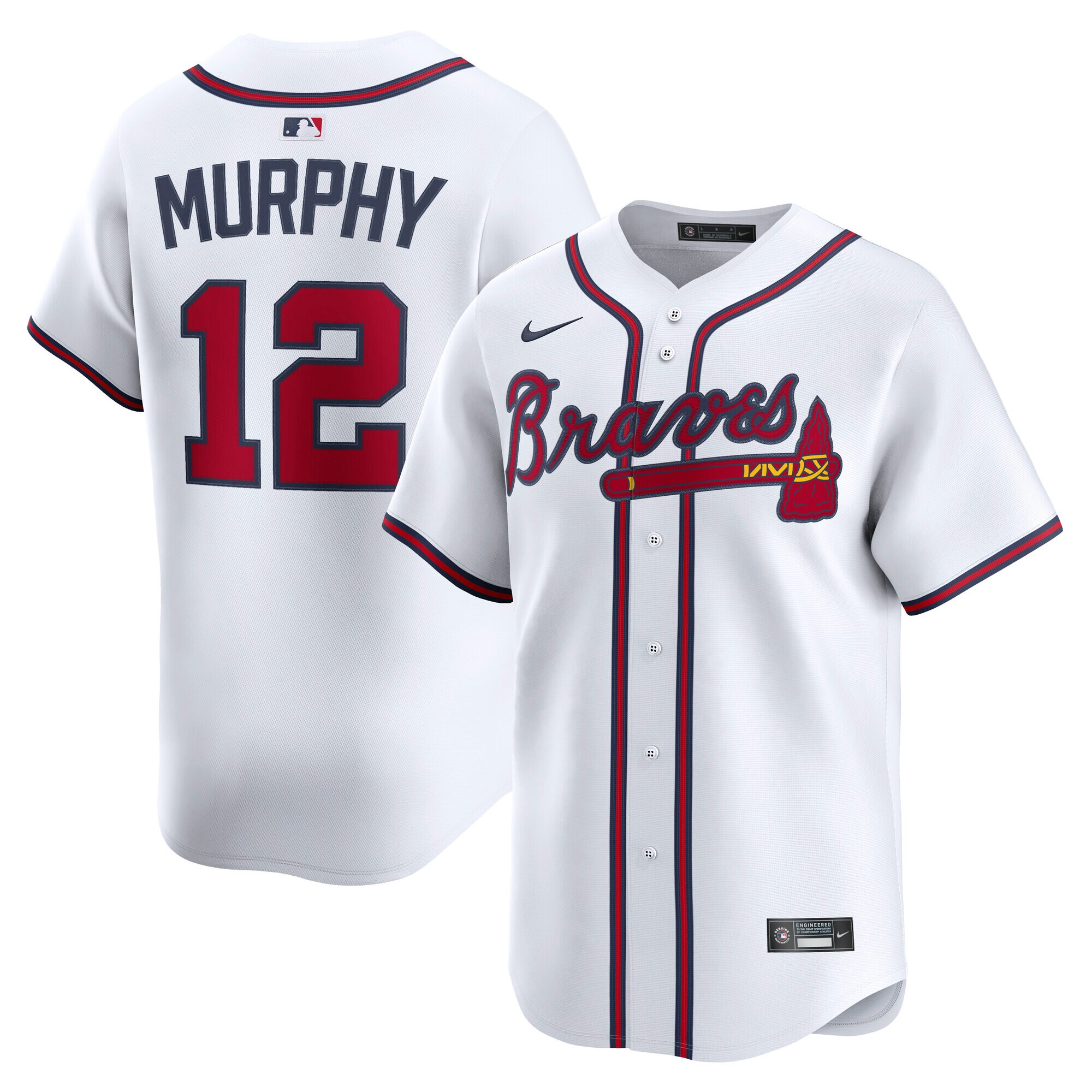 Atlanta Braves Sean Murphy White Alternate Limited Player MLB Jersey Men's