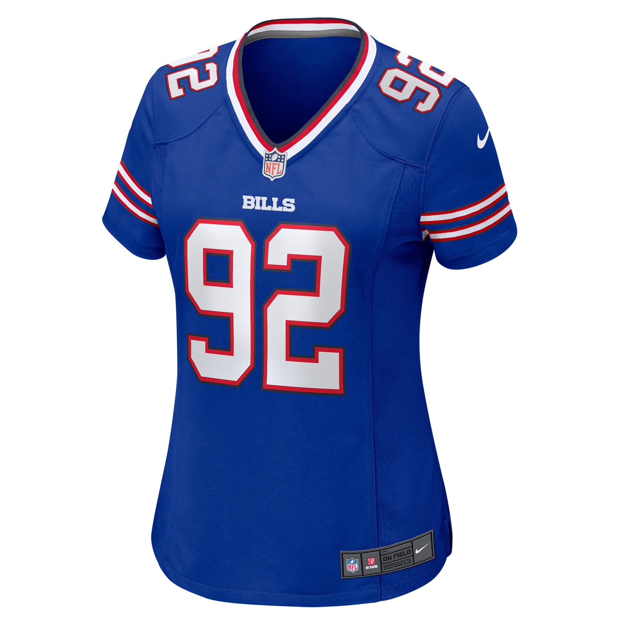 Buffalo Bills DaQuan Jones Royal Game Player NFL Jersey Women's
