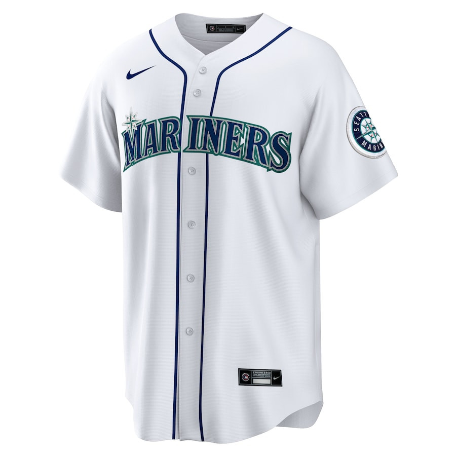 Cal Raleigh 29 Seattle Mariners Home White MLB Jersey Men's