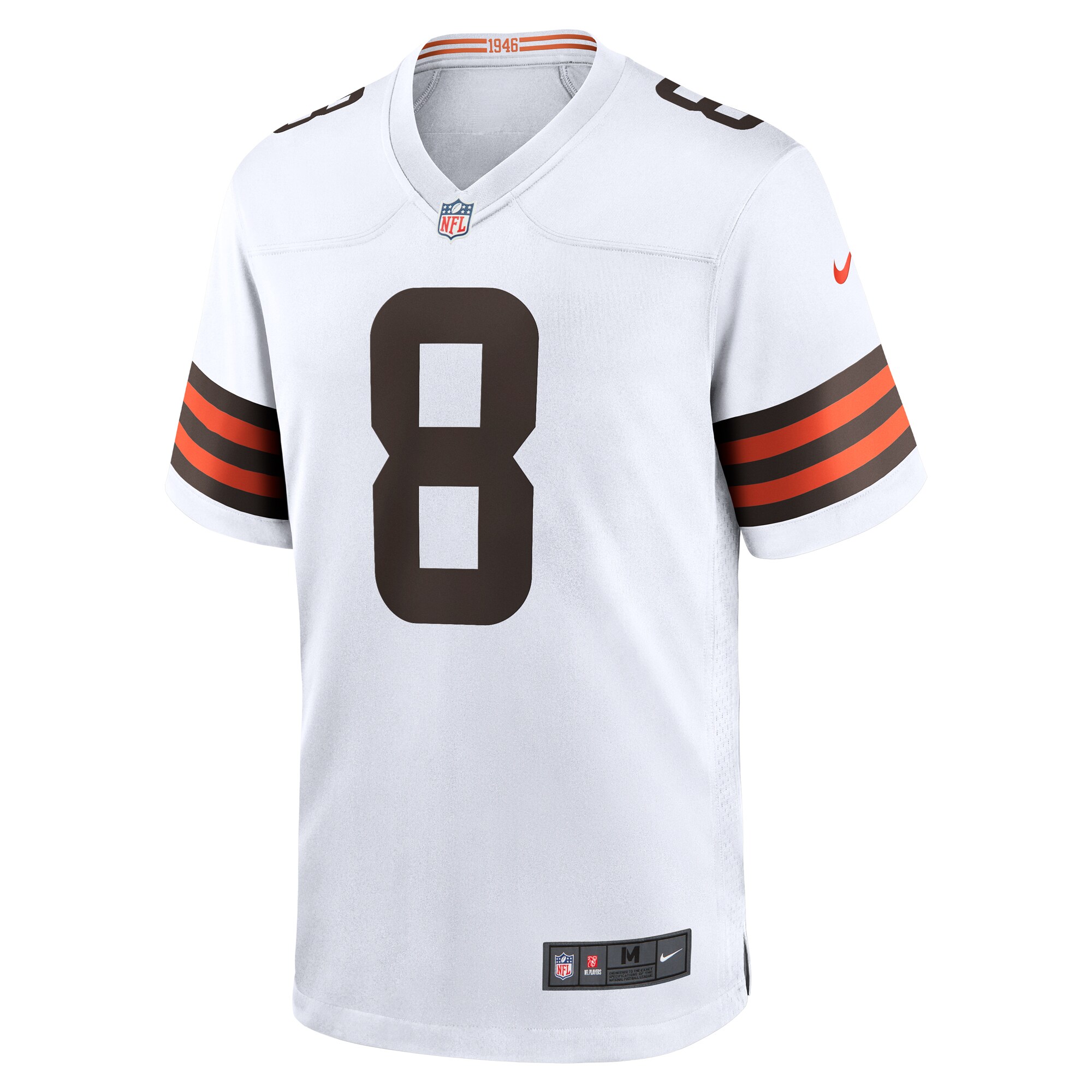 Cleveland Browns Elijah Moore White Team Game NFL Jersey Men's